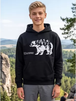 Dětská mikina ALTISPORT ALK193423 ČERNÁ