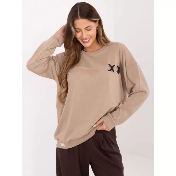  Dámská mikina RELEVANCE RV-BL-A941.58 DARK BEIGE 