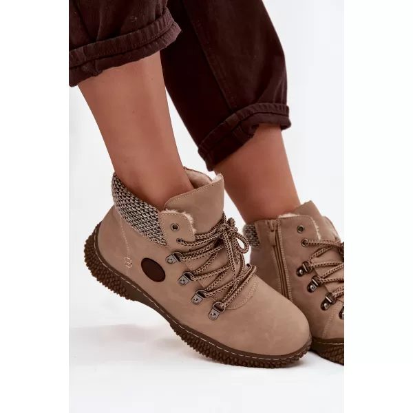  Dámské traperky BOTO 25BT02-9374 CAMEL 