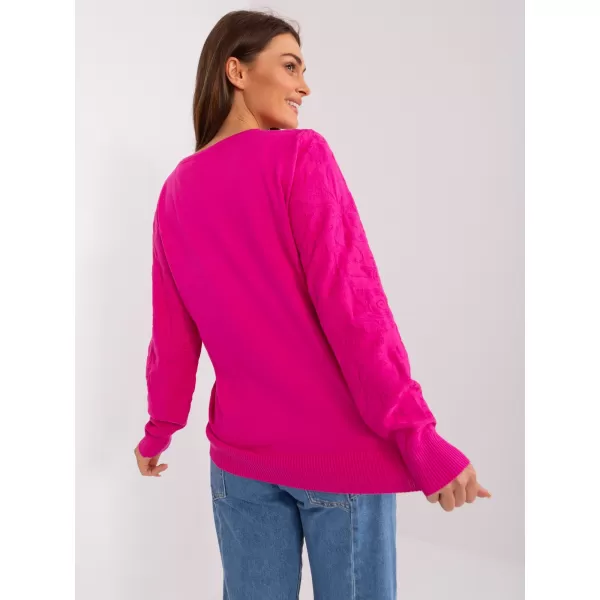  Dámský svetr WOOL FASHION ITALIA AT-SW-2231A.00P FUCHSIA 