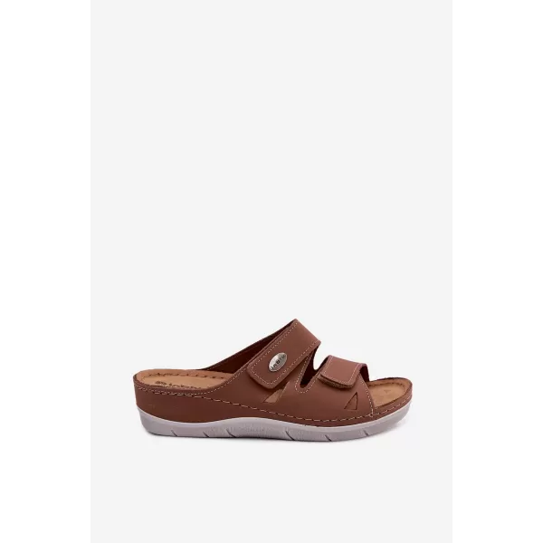  Dámské pantofle INBLU OE0001GU CAMEL 