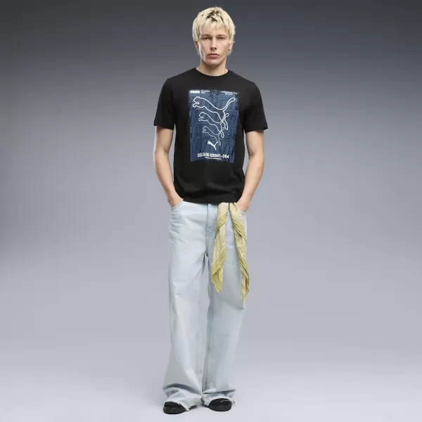  Pánské triko PUMA GRAPHICS BOX TEE 69436601 PUMA BLACK 