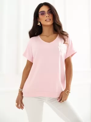 Dámské triko RELEVANCE RV-BZ-A1258.00 BRIGHT PINK