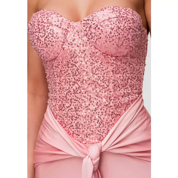  Dámské šaty LARICA LA-OM-DLR349 PINK 