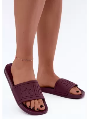 Dámské pantofle BIG STAR SHOES UU274070 VÍNOVÁ