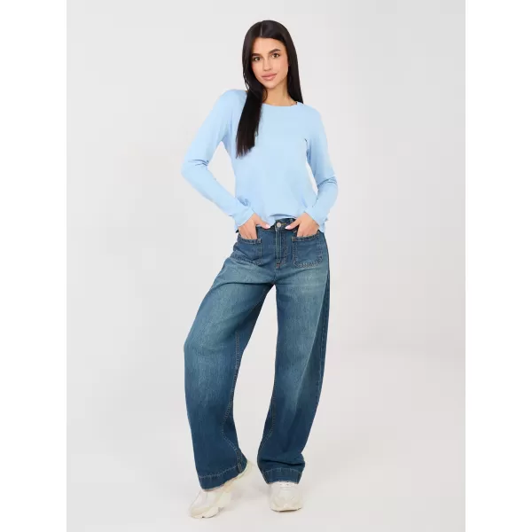  Dámské triko RUE PARIS RV-BZ-A1093.77 LIGHT BLUE 