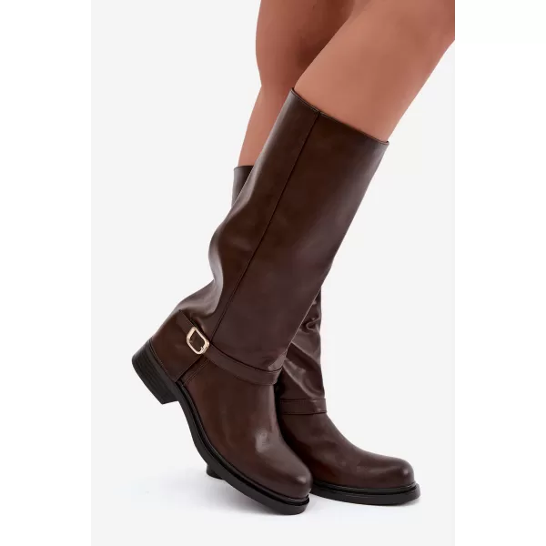  Dámské kozačky BOTO 5858 BROWN 