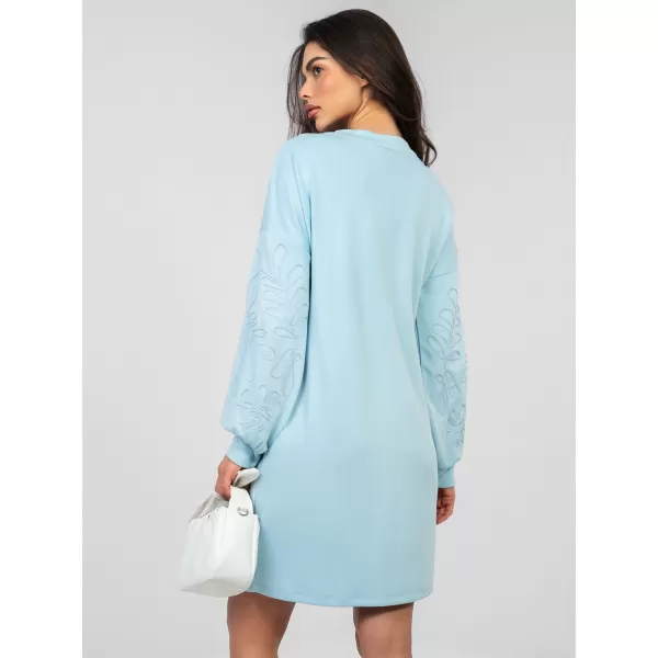  Dámské šaty RUE PARIS RV-SK-A1064.09 LIGHT BLUE 