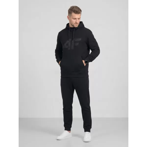  Pánská mikina 4F 4FWMM00TSWSM2548 DEEP BLACK 