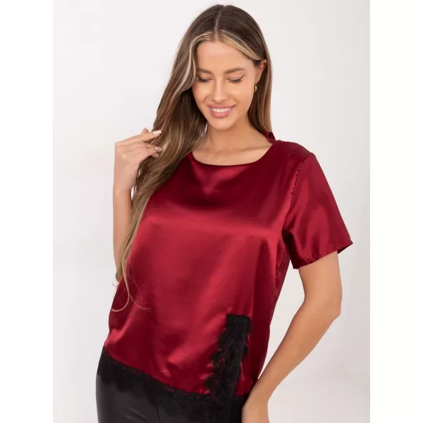  Dámská halenka ITALY MODA MI-BZ-3297.28 BURGUNDY 