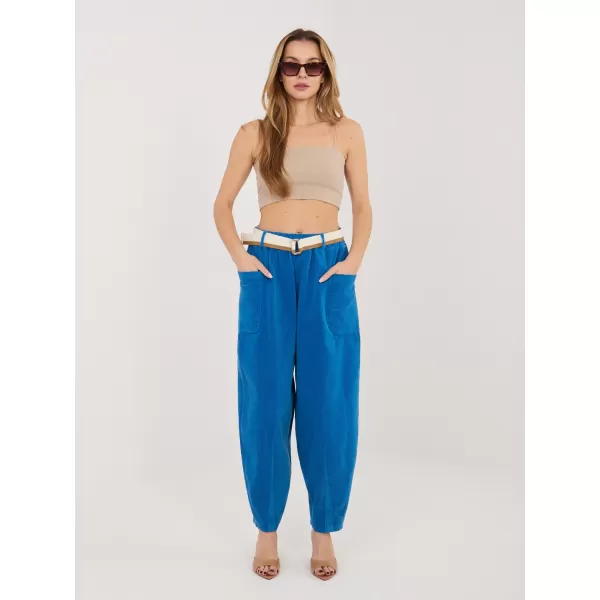  Dámské kalhoty RUE PARIS IT-SP-FL9665.14 COBALT 
