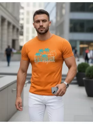 Pánské triko DSTREET NX5020R ORANŽOVÁ