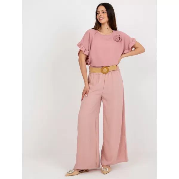  Dámské kalhoty ITALY MODA DHJ-SP-8387.57 BRIGHT PINK 