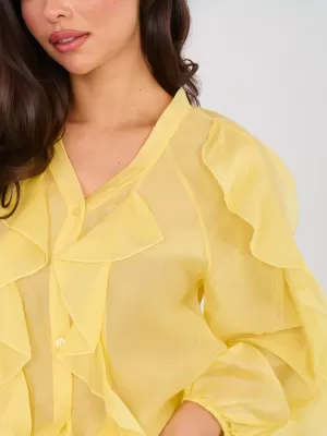 Dámská košile FACTORY PRICE IT-KS-29035.50 YELLOW