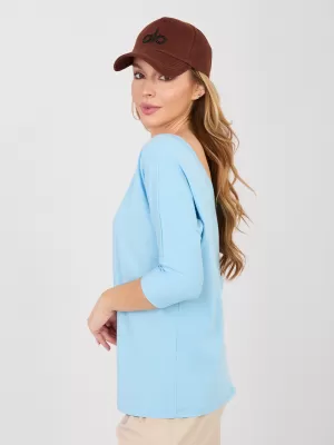 Dámská halenka RUE PARIS RV-BZ-A1189.24 LIGHT BLUE