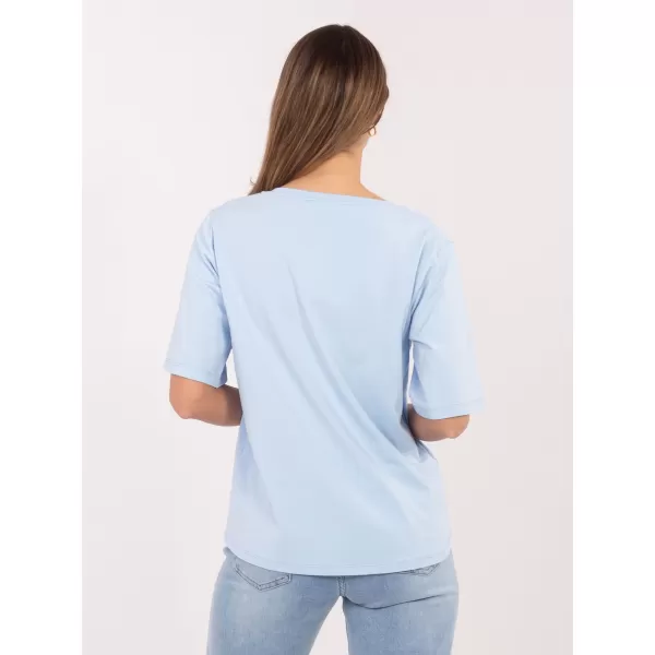  Dámské tričko RUE PARIS RV-BZ-A1268.18 LIGHT BLUE 