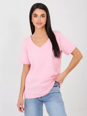 Dámské tričko RUE PARIS RV-TS-A1094.45 BRIGHT PINK