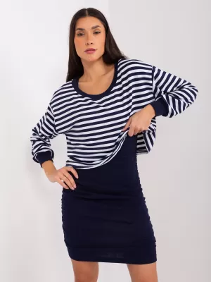Dámský set MY RED LIPS EM-KMPL-837.57P WHITE-NAVY