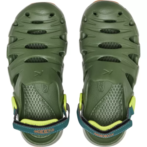  Juniorské sandály KEEN HYPERFLT BRONZE GREEN/ORANGE PEEL 