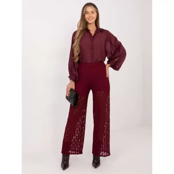  Dámské kalhoty ITALY MODA IT-SP-9965.77 BURGUNDY 