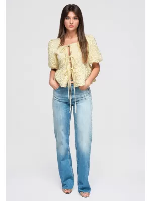 Dámská blůza LARICA OW-TS-E0048 YELLOW