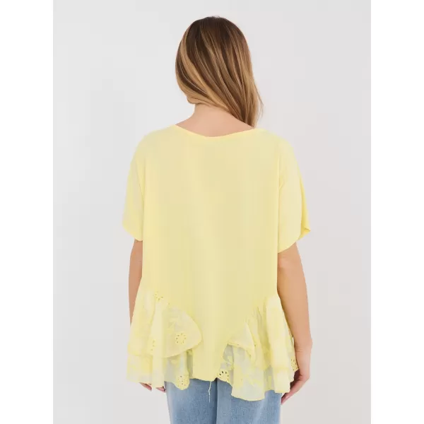  Dámská halenka ITALY MODA IT-BZ-81870.18 BRIGHT YELLOW 