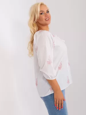 Dámská halenka LAKERTA LK-BZ-509324-1.81P WHITE-PINK