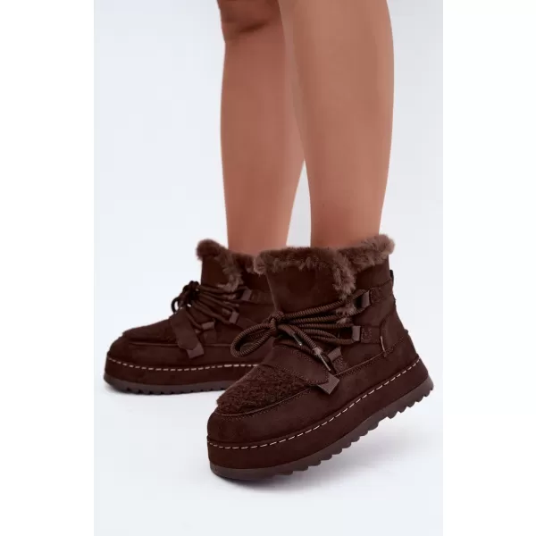  Dámské sněhule BOTO 9077 CHOCOLATE 