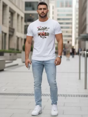 Pásnké triko DSTREET BÍLÁ