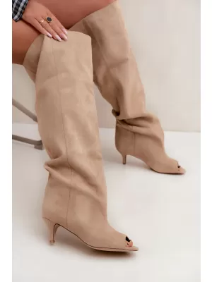 Dámské kozačky BOTO 2975 BEIGE