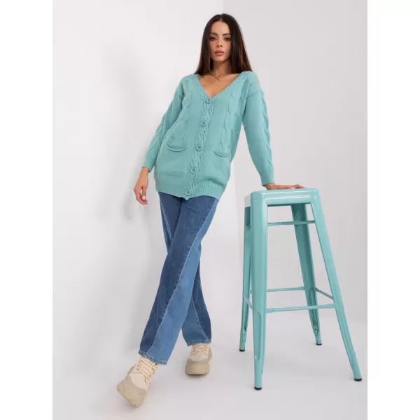  Dámský svetr WOOL FASHION ITALIA AT-SW-2241.36P MINT 