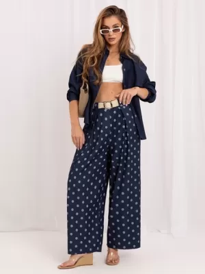 Dámské kalhoty FACTORY PRICE IT-SP-97802.13 NAVY