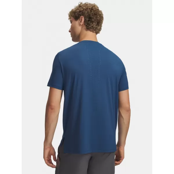 Pánské triko UNDER ARMOUR VELOCITI PRO SHORTSLEEVE 6009506-498 MODRÁ 