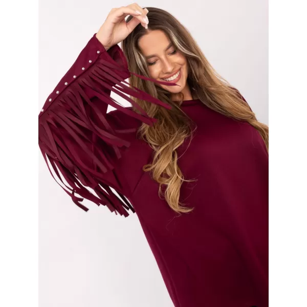  Dámská halenka FACTORY PRICE IT-BZ-21695.10 BURGUNDY 