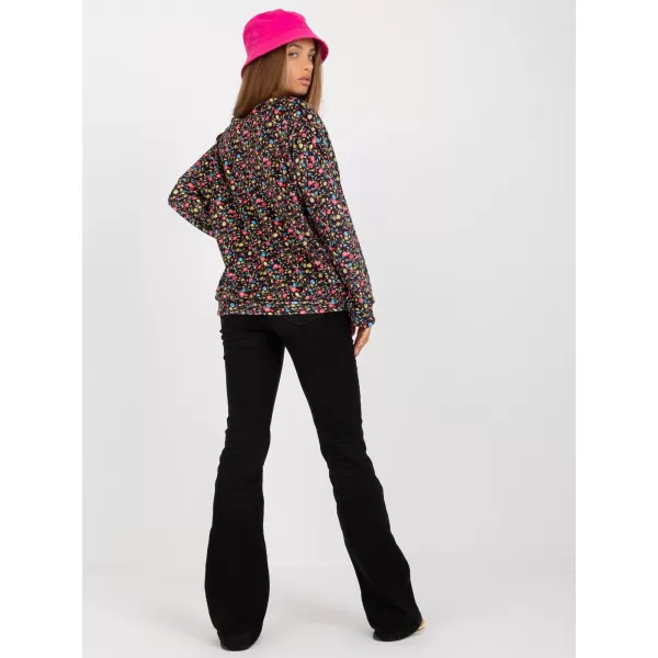  Dámská halenka RUE PARIS RV-BZ-8132.60 BLACK AND PINK 