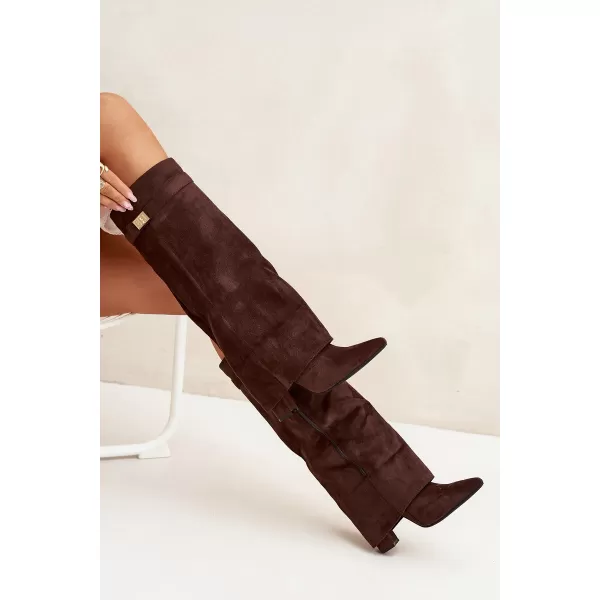  Dámské kozačky BOTO CLS-370/LA3150/CLS-603 BROWN 
