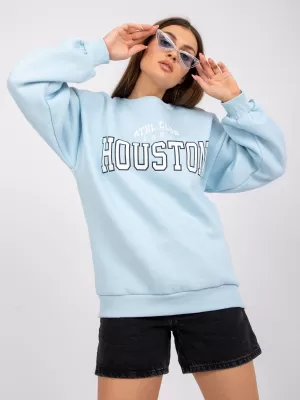 Dámská mikina EX MODA EM-BL-617-H.21X LIGHT BLUE