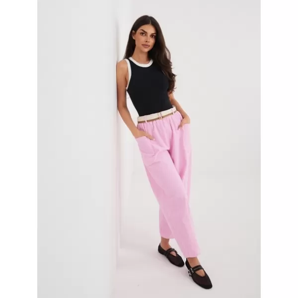  Dámské kalhoty RUE PARIS IT-SP-FL9665.78 BRIGHT PINK 