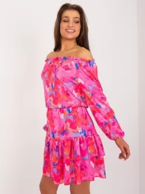 Dámské šaty RUE PARIS WN-SK-8282.32 DARK PINK