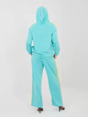 Dámská tepláková souprava RUE PARIS IT-KMPL-21782.91 TURQUOISE