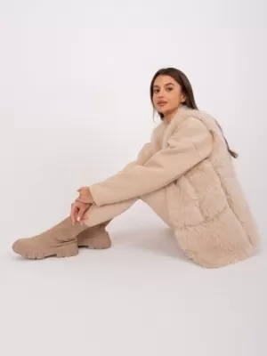 Dámská vesta WOOL FASHION ITALIA AT-KZ-2368.00P BEIGE