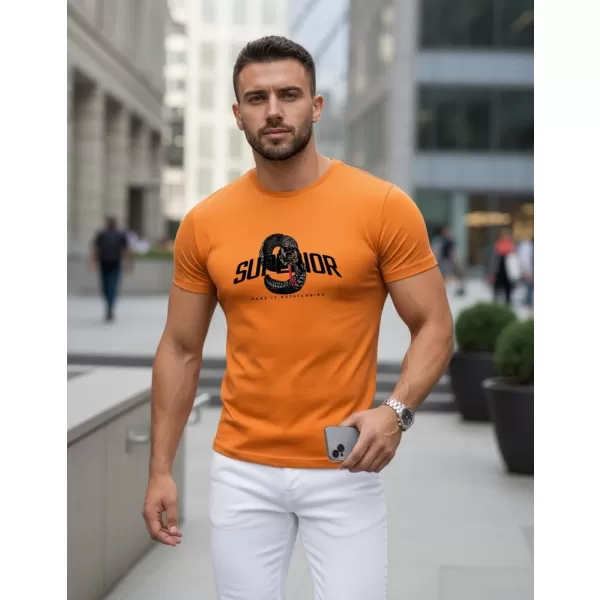  Pánské triko DSTREET ORANŽOVÁ 