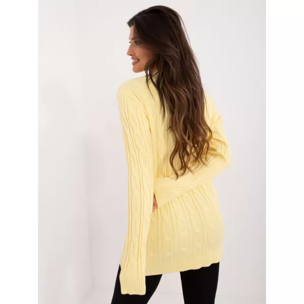  Dámský svetr WOOL FASHION ITALIA AT-SW-2343.88 BRIGHT YELLOW 