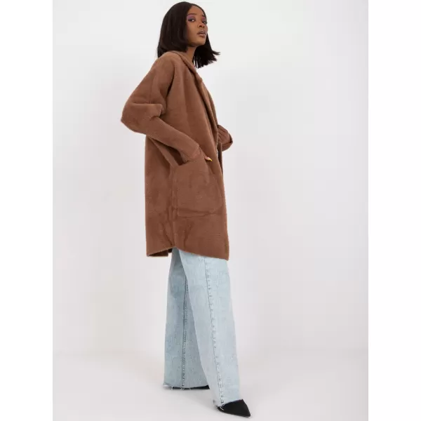  Dámský kabát FACTORY PRICE MBM-PL-1517.00P BROWN 
