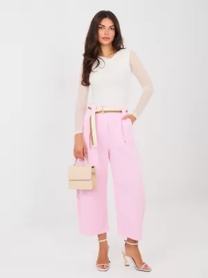 Dámské kalhoty RUE PARIS IT-SP-FL9929-1.74 BRIGHT PINK