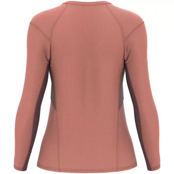  Dámské triko HANNAH TERRA L/S TERRA COTTA/RED MAHOGANY 