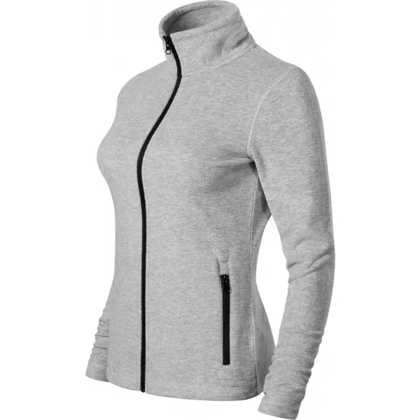  Dámská micro fleece mikina MALFINI FACTOR 853 STŘÍBRNÝ MELÍR 