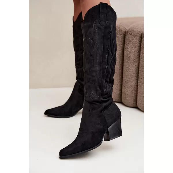  Dámské kozačky BOTO 9697A-1 BLACK 