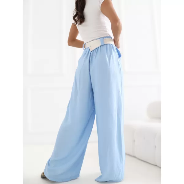  Dámské kalhoty RUE PARIS IT-SP-10358.16 LIGHT BLUE 