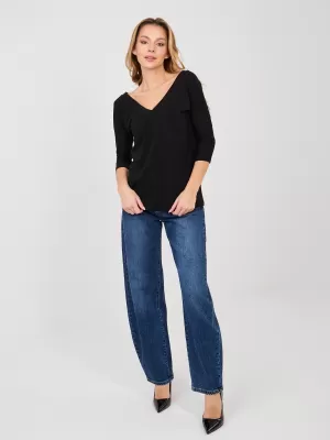 Dámská halenka RUE PARIS RV-BZ-A1189.24 BLACK